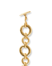 Back image thumbnail - Ben-Amun - Textured Gold Circular Bracelet