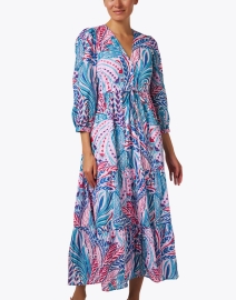 Front image thumbnail - Banjanan - Castor Multi Print Tiered Cotton Dress