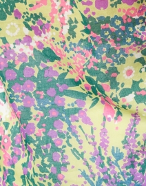 Banjanan - Alfreda Chartreuse Garden Printed Cotton Shirt
