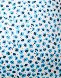 Fabric image thumbnail - Piazza Sempione - Audrey Turquoise Print Capri Pant