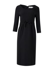 Product image thumbnail - Jane - Thelma Black Wool Crepe Dress