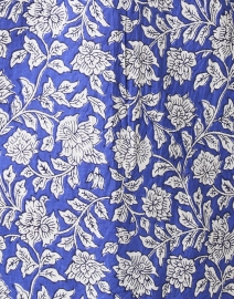 Fabric image thumbnail - Pomegranate - Blue Print Cotton Shift Dress