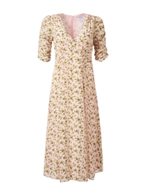 Rosamund Pink Floral Silk Dress