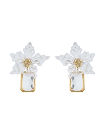 Product image thumbnail - Mignonne Gavigan - Lucia White Flower Stone Drop Earrings