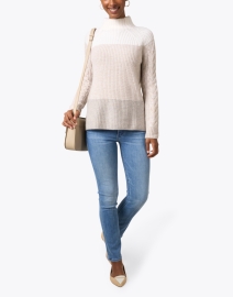 Look image thumbnail - Kinross -  Multi Color Block Cashmere Sweater