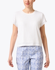 Front image thumbnail - Elliott Lauren - White Sequin Top