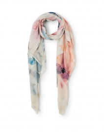 Stunning Pink and Blue Floral Modal Scarf