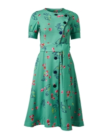 Astrid Green Print Dress