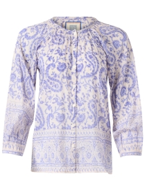 Product image thumbnail - Bell - Courtney Periwinkle Paisley Top