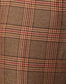 Fabric image thumbnail - Weekend Max Mara - Revere Brown Plaid Wool Flare Pant