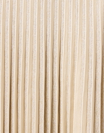 Fabric image thumbnail - D.Exterior - Ivory Metallic Pleated Skirt