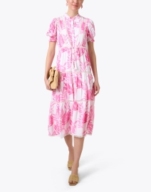 Look image thumbnail - Sail to Sable - Pink Print Tiered Dress