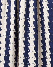 Fabric image thumbnail - L.K. Bennett - Calder Navy and White Striped Shirt Dress