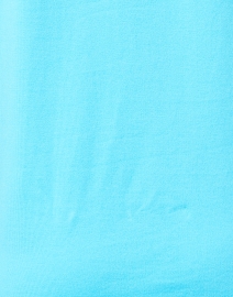 Fabric image thumbnail - E.L.I. - Aqua Blue Pima Cotton Ruched Sleeve Tee