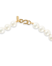 Back image thumbnail - Kenneth Jay Lane - Gold and Pearl Necklace