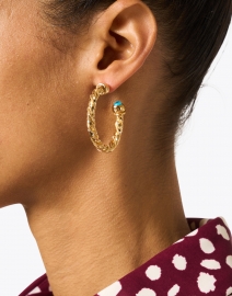 Gas Bijoux - Torride Gold Intertwined Braided Hoop Earrings