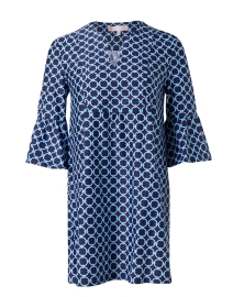 Product image thumbnail - Jude Connally - Kerry Navy Geo Printed Dress