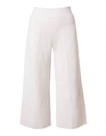 Soft Grey Milano Wool Knit Culotte Pant