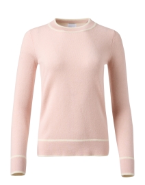 Product image thumbnail - Madeleine Thompson - Hippolyta Pink Contrast Sweater