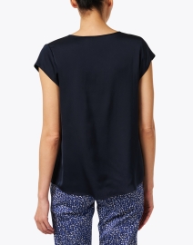 Back image thumbnail - Repeat Cashmere - Navy Silk Blouse