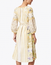 D'Ascoli - Flora Yellow Floral Cotton Khadi Dress