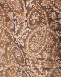 Fabric image thumbnail - Veronica Beard - Keste Paisley Sheer Mock Neck Top