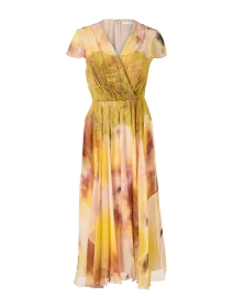 Product image thumbnail - Jason Wu Collection - Floral Chiffon Dress with Lace Detail