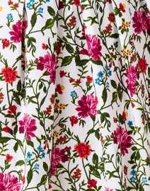 Fabric image thumbnail - Samantha Sung - Audrey White Floral Print Cotton Stretch Dress
