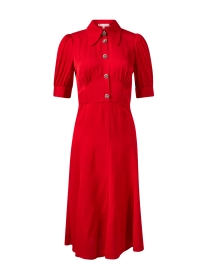 Product image thumbnail - L.K. Bennett - Esme Red Shirt Dress