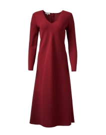 Burgundy Wool Dress