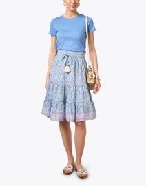 Look image thumbnail - Bell - Pia Blue Print Skirt 