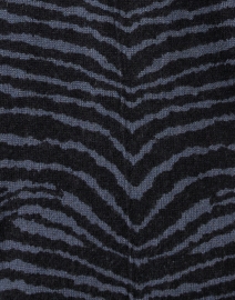 Fabric image thumbnail - Repeat Cashmere - Blue and Black Zebra Wool Cashmere Sweater
