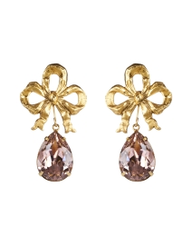 Product image thumbnail - Jennifer Behr - Eloise Gold Crystal Drop Earrings