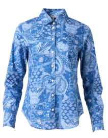 Clarice Blue Print Shirt