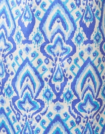 Fabric image thumbnail - Sail to Sable - Blue Ikat Print Tunic Dress