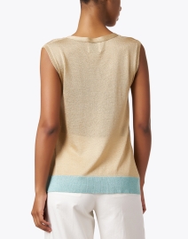 Back image thumbnail - Weill - Fergie Gold and Blue Tank