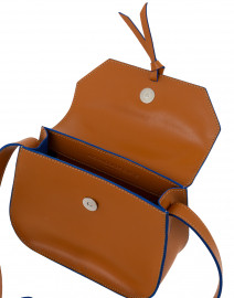 Alexandra de Curtis - Mini Cognac Leather Saddle Bag