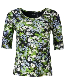 Green Floral Cotton Tee