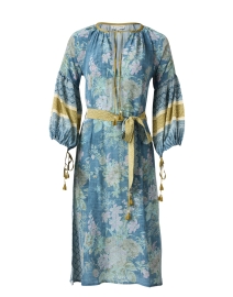 Java Blue Silk Crepe Dress