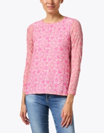 Front image thumbnail - WHY CI - Pink Tile Print Top