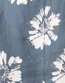 Fabric image thumbnail - Rosso35 - Grey Floral Linen Top