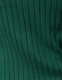 Fabric image thumbnail - Vilagallo - Carmina Green Ribbed Star Cuff Top