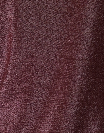Fabric image thumbnail - Caliban - Burgundy Metallic Jersey Turtleneck Top