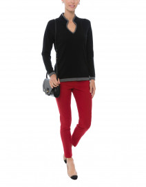 Chili Red Control Stretch Ankle Pant