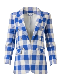 Bexley Blue and White Plaid Dickey Jacket