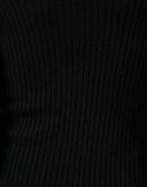 Fabric image thumbnail - White + Warren - Black Cashmere Off The Shoulder Top