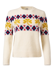 Product image thumbnail - Ines de la Fressange - Joia Cream Multi Intarsia Sweater