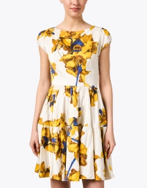 Front image thumbnail - Jason Wu Collection - White and Yellow Print Dress
