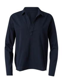 Product image thumbnail - Frank & Eileen - Patrick Navy Popover Henley Top