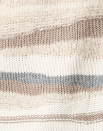 Fabric image thumbnail - Fabiana Filippi - Ivory Neutral Striped Wool Sweater